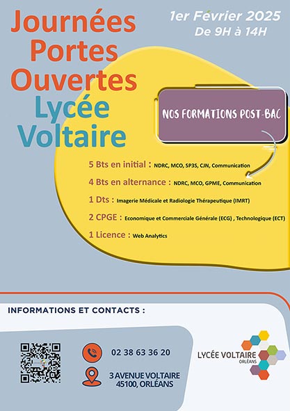 Journ E Portes Ouvertes Post Bac Samedi F Vrier Lyc E Voltaire